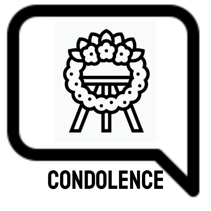 Condolences