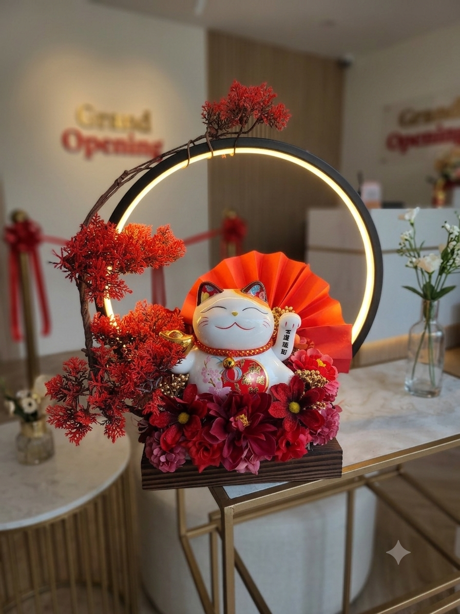FC Manekineko with movable hand and light